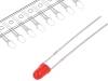 L-934ID-TNR2.54 LED; 3мм; красный; 8?50мкд; 60°; Поверхность: выпуклая; 2000шт.