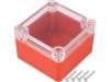 Z111PH ABS RED Корпус: универсальный; Х:80мм; Y:82мм; Z:55мм; ABS; красный; IP65
