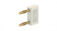 24.0043-29 Shorting plug, diam. 2mm, White, 10A, 30V,