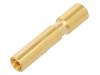 09151006221, Контакт; "мама"; 0,75?2,5мм2; позолота; обжим; на провод, Harting