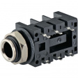 ACJS-MHDR Jack socket panel-mount, 6.35 mm Black 3 Poles