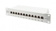 DN-91612S-EA-G 10GbE Patch Panel, Cat.6a, 12x RJ45, 10"