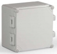 WPCP202013G Cubo W 200 x 200 x 132, с петлями и замками, серая крышка, PC, IP66