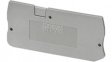 3210333 D-PT 1,5/S-QUATTRO-MT-0,8 End plate, Grey