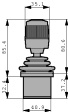 HFX-44R10 3-axis joystick No. of keys=1