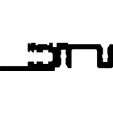 34560-384, Front Rail, Aluminium, Schroff