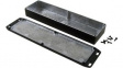 1590WBX2FLBK Watertight Enclosure with Flanged Lid, Flange, 70 x 254 x 35 mm, Aluminium, Blac