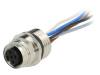 EF12M5A FIX (934450201) Гнездо; M12; PIN:5; "мама"; код A-DeviceNet / CANopen; провода