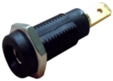 KPG-4 black, Laboratory socket diam. 4 mm black, K & H
