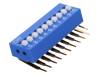 DSK-10 Переключатель: DIP-SWITCH; Кол-во секций:10; ON-OFF; 0,05A/12ВDC