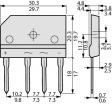 TS15P05G D2 Bridge rectifier 600 V 15 A SIL