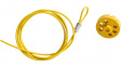 225205 Pro-Lock with Cable;Yellow;Polypropylene / Stainless Steel