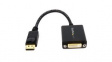 DP2DVI2  Adapter with Latches, DisplayPort Plug / DVI-I Socket