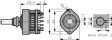 04-1124-20 Поворотные галетные переключатели 1P12Pos
