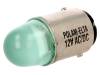 LG-BA15D-12AC/DC, Лампочка LED; зеленый; BA15D; 12ВDC; 12ВAC, POLAM-ELTA