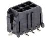 430450618 Гнездо; провод-плата; "папа"; PIN:6; Glow-Wire; 3мм; SMT; 5А; 600В