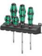 05008901001 Screwdriver Set, Slotted/Pozidriv, 2-Component, 7 Pieces