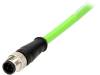 1300480282 E10A00611M100 Вилка; M12; PIN: 4; "папа"; код D-Ethernet; 10м; изоляция: PUR; IP67