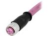 21348900487005 Вилка; M12; PIN:4; "мама"; код B-Profibus; 0,5м; изоляция: TPU