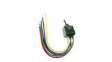 WT28L Toggle Switch, (On)-Off-(On), Wires