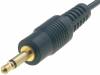 JACK3.5-MP Кабель; Jack 3,5мм 2pin вилка, провода; 0,8м; черный; Верс: mono