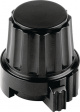 4332.6031 Locking knob with marking black 22.8 mm