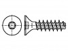 3060088 Винт; для термопластов; 2,2x8; Головка: потайная; Torx® PLUS; цинк