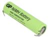 GP400LAHT ST, Аккум: Ni-MH; 7/5A; 1,2В; 4000мАч; Выводы: плоские, под пайку, GP Batteries