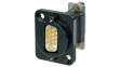 NADB9MF-B D-Sub feedthrough 9 black