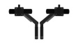 65.213 Viewprime Plus Adjustable Dual Monitor Arm 8.5kg 75x75/100x100 Black