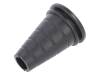 ODU, Амортизатор; ПВХ; черный; Выс: 1,6мм; Oпровода: 8?17мм; Отв: O20мм, Essentra (former Richco)