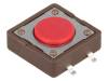 DTSM-21R-V-B Микропереключатель; 1; SPST-NO; 0,05A/12ВDC; SMT; 2,6Н; 12x12мм