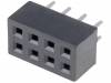ZL265-8DG Гнездо; штыревое; "мама"; PIN:8; прямой; 2мм; THT; 2x4; дл.2,5мм