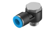 QSLV-G1/4-10 Push-In L-Fitting, 59.8mm, Compressed Air, QS
