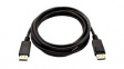 V7DP2DP-03M-BLK-1E Video Cable, DisplayPort Plug - DisplayPort Plug, 3840 x 2160, 3m