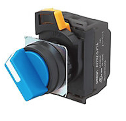 A22NS-2ML-NWA-G100-NN, Селекторный переключатель серии A22N, двухпозиционный,&nbsp;&nbsp;металлический, матовый б, Omron
