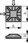 HC-102W [100 шт], Cable tie mount 5.0 mm PU=100 ST, Kai Suh Suh (KSS)