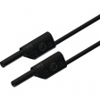 MVL S WS 100/1 Au schwarz / black Safety test lead diam. 2 mm black 100 cm CAT III