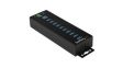 HB30A10AME Industrial USB Hub with ESD & Surge Protection, USB 3.0, USB-A Socket