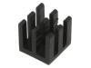 ICK BGA 10 X 10 X 10, Радиатор: штампованный; черный; L:10мм; W:10мм; H:10мм; алюминий, Fischer Elektronik