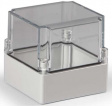 SPCP131313T Cubo S 125 x 125 x 125 мм, 50 мм основание, глухая стенка, прозрачная крышка, PC