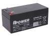 BPE 3,6-12, Аккум: свиноцово-кислотный; 12В; 3,6Ач; AGM; необслуживаемый, BPOWER