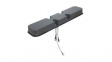 1399.99.0072 Railway Rooftop Antenna 698 ... 960 MHz/1.35 ... 1.45 GHz/1.45 ... 2.7 GHz/1.575 GHz/3.3 ... 4.9 GHz/4.9 ... 5.15 GHz/5.15 ... 7.1 GHz 8 dBi Female N/Male TNC