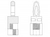 8G519V42416 Дистанц PCB; полиамид 66; Дл: 12,7мм; Цвет: натуральный; UL94V-2