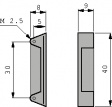 1091-51 Card grip, transparent Colourless Colourless