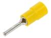 BM 00350 Штыревой; O:2,6мм; 4?6мм2; обжим; на провод; изолированный; желтый