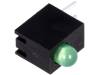H30C-1GD LED; в корпусе; Кол-во диод:1; 3мм; THT; зеленый; 20-30мкд; 80°