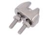 ZLK-3-A4, Rope clamp wire; acid resistant steel A4; for rope; Orope: 3mm, KRAFTBERG
