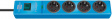 1150610384 Электрический удлинитель 4 Защитный контакт DE 2 m синий