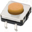 B3W-4005 Микропереключатель; 1; SPST-NO; 0,05A/24ВDC; THT; 3,43Н; 12x12мм